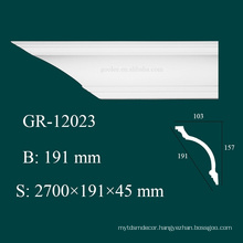 High Density Waterproof Pop Building Material PU Styrofoam Cornices